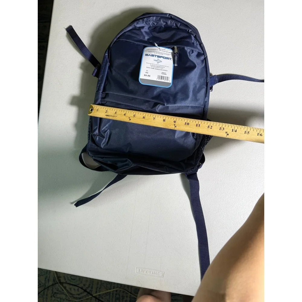 Eastsport Basic Dome Mesh Backpack Navy Blue 152800 Adjustable Padded Straps NWT